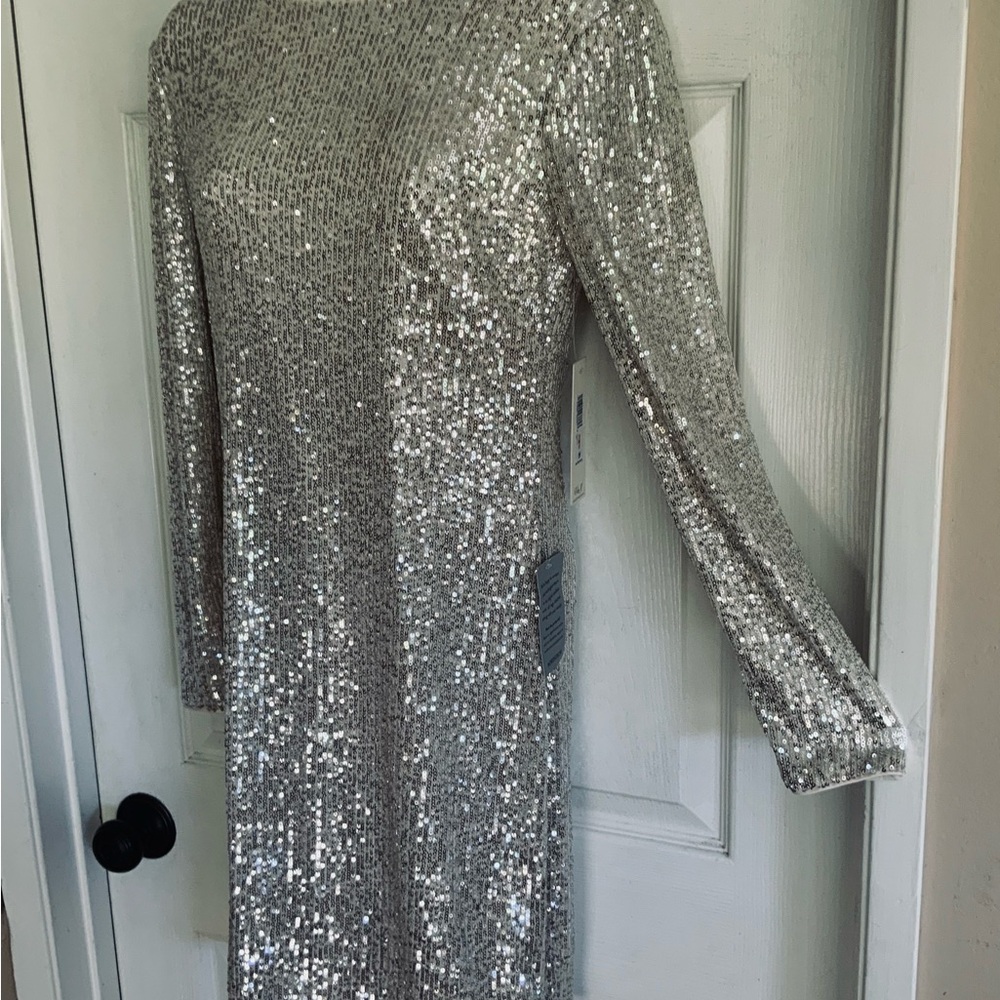 NWT…ELIZA J….classic sequin dress